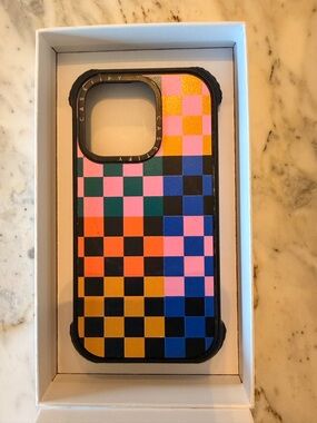 CASETiFY Multicolor Checkerboard Protective Phone Case - iPhone 14 Pro